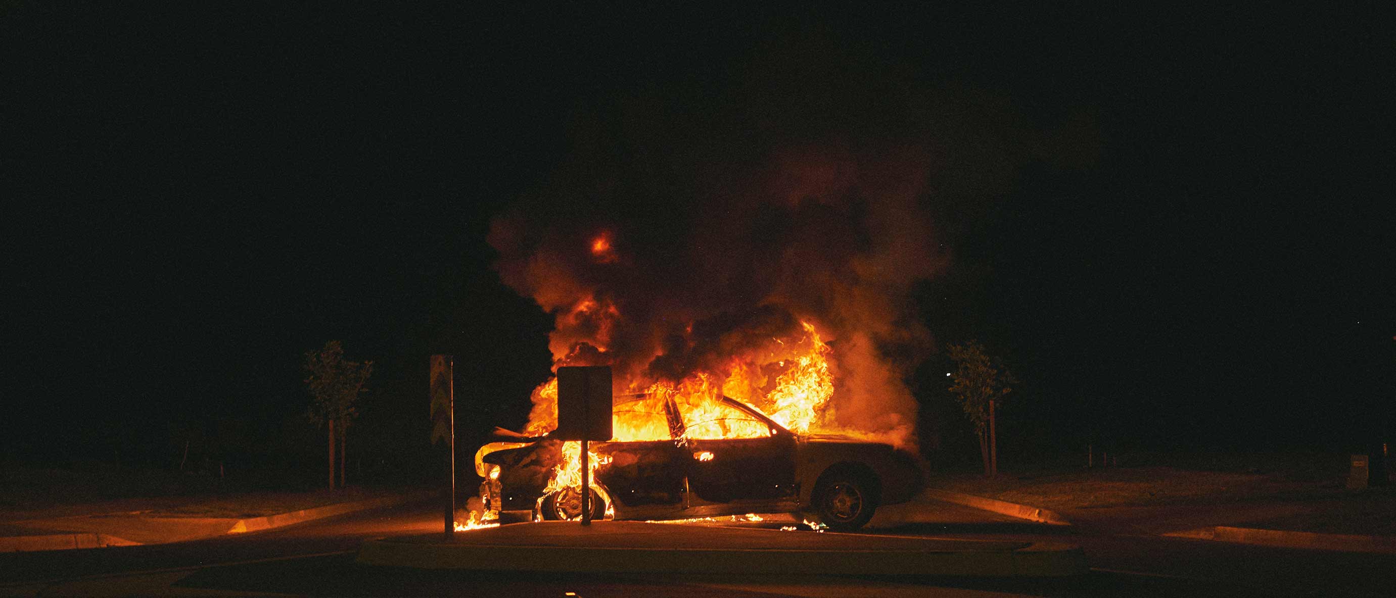 Car on fire